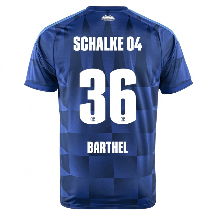 Danxen Dětské Niklas Barthel #36 Tmavě Modrá Žlutá Bílá Domů Hráčské Dresy 2026/27 Dres