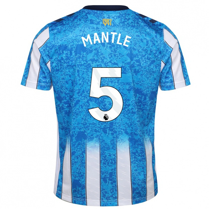 Danxen Dětské David Mantle #5 Bílá Modrá Oranžová Domů Hráčské Dresy 2026/27 Dres