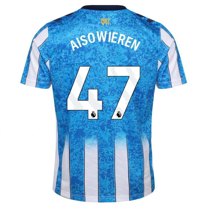Danxen Dětské Evan Eghosa Aisowieren #47 Bílá Modrá Oranžová Domů Hráčské Dresy 2026/27 Dres