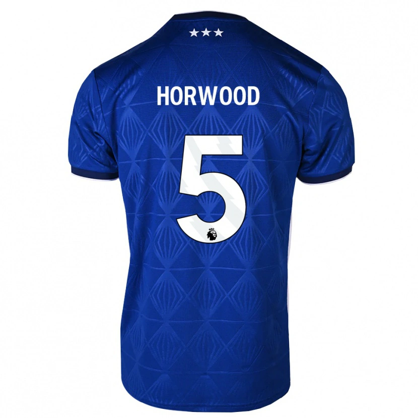Danxen Dětské Bonnie Horwood #5 Středně Modrá Bílá Červená Domů Hráčské Dresy 2026/27 Dres