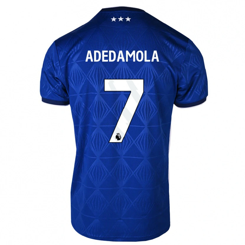 Danxen Dětské Joel Adedamola #7 Středně Modrá Bílá Červená Domů Hráčské Dresy 2026/27 Dres