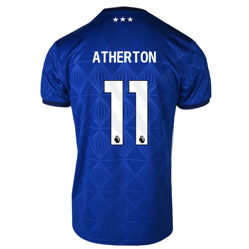Danxen Dětské Chris Atherton #11 Středně Modrá Bílá Červená Domů Hráčské Dresy 2026/27 Dres