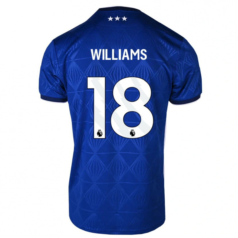 Danxen Dětské Brandon Williams #18 Středně Modrá Bílá Červená Domů Hráčské Dresy 2026/27 Dres