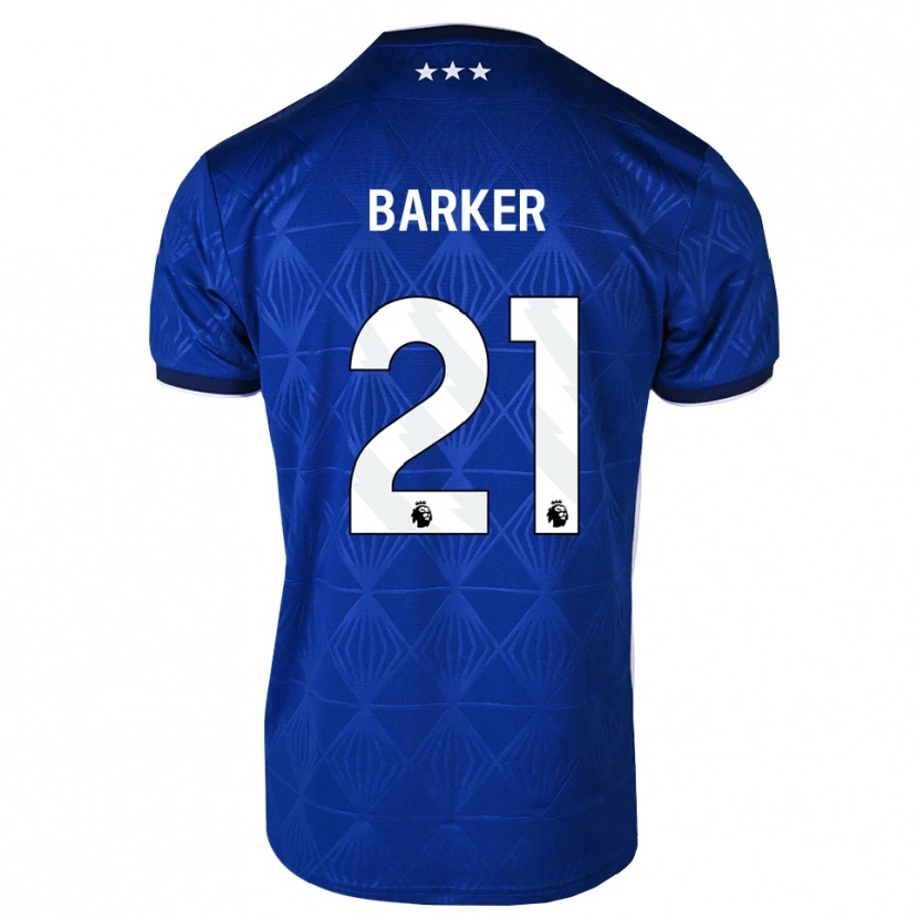 Danxen Dětské Maisy Barker #21 Středně Modrá Bílá Červená Domů Hráčské Dresy 2026/27 Dres