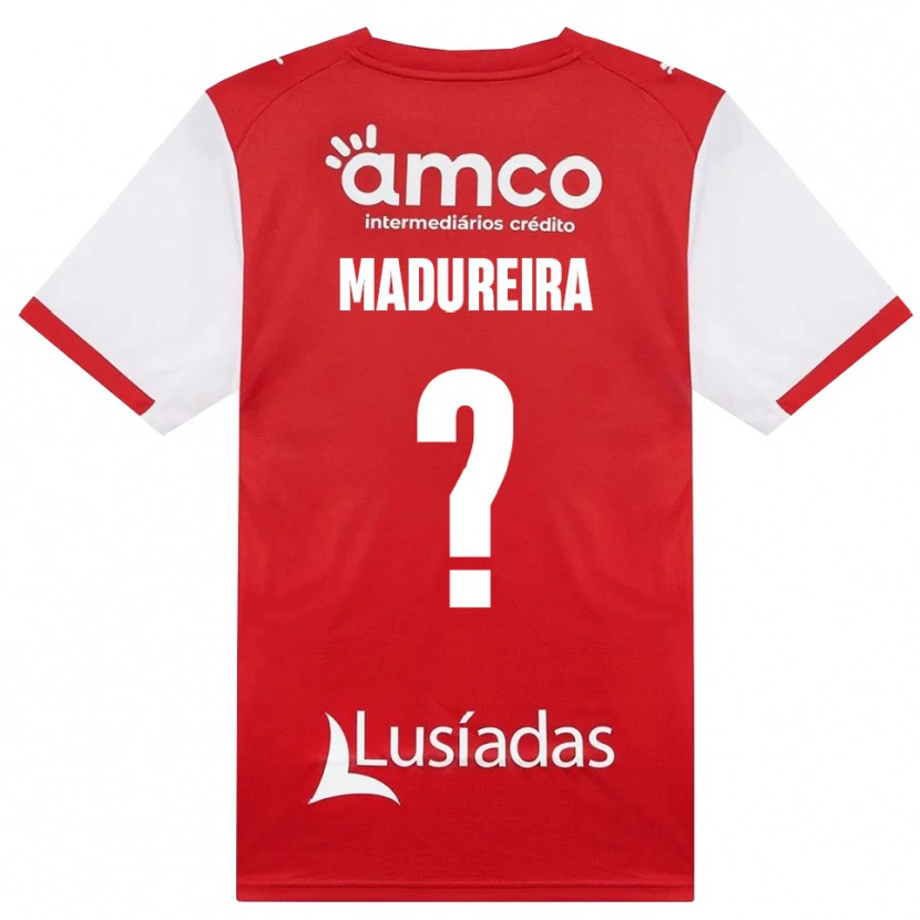 Danxen Dětské João Madureira #0 Bílá Červená Černá Domů Hráčské Dresy 2026/27 Dres