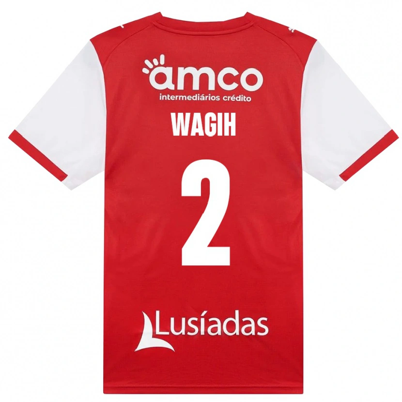 Danxen Dětské Youssef Wagih #2 Bílá Červená Černá Domů Hráčské Dresy 2026/27 Dres