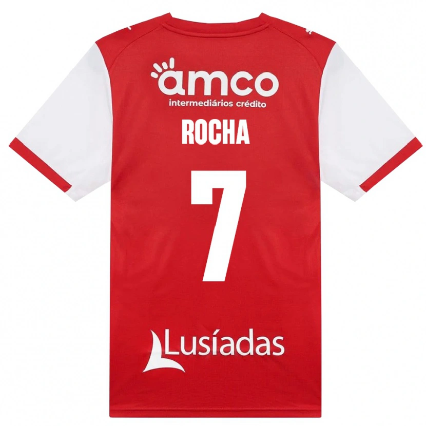 Danxen Dětské Carolina Rocha #7 Bílá Červená Černá Domů Hráčské Dresy 2026/27 Dres