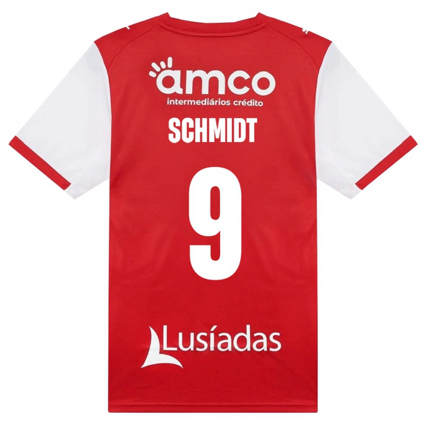 Danxen Dětské Malu Schmidt #9 Bílá Červená Černá Domů Hráčské Dresy 2026/27 Dres