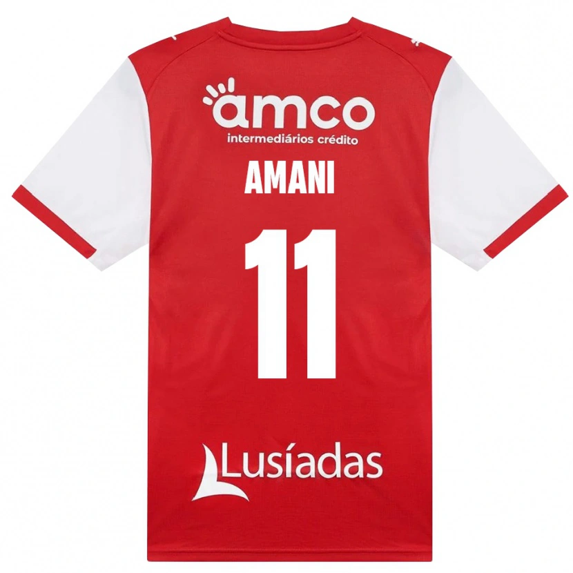 Danxen Dětské Jolina Amani #11 Bílá Červená Černá Domů Hráčské Dresy 2026/27 Dres