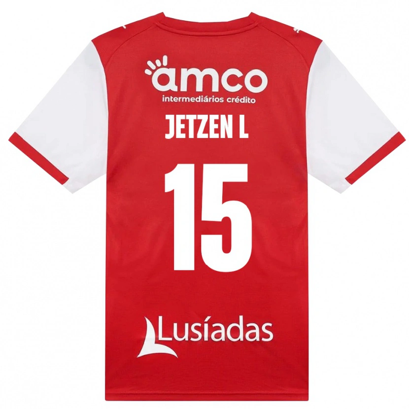 Danxen Dětské Jetzen Lopes #15 Bílá Červená Černá Domů Hráčské Dresy 2026/27 Dres