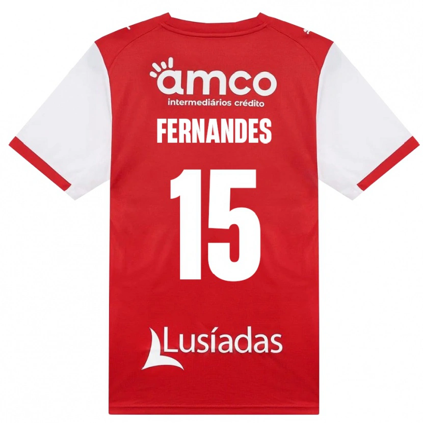 Danxen Dětské Valdir Fernandes #15 Bílá Červená Černá Domů Hráčské Dresy 2026/27 Dres