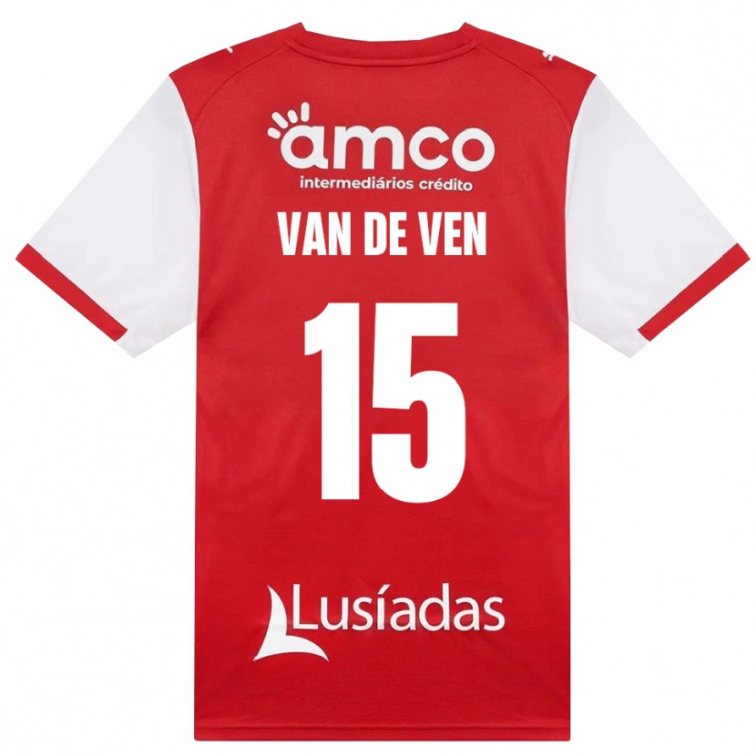 Danxen Dětské Zoï Van De Ven #15 Bílá Červená Černá Domů Hráčské Dresy 2026/27 Dres