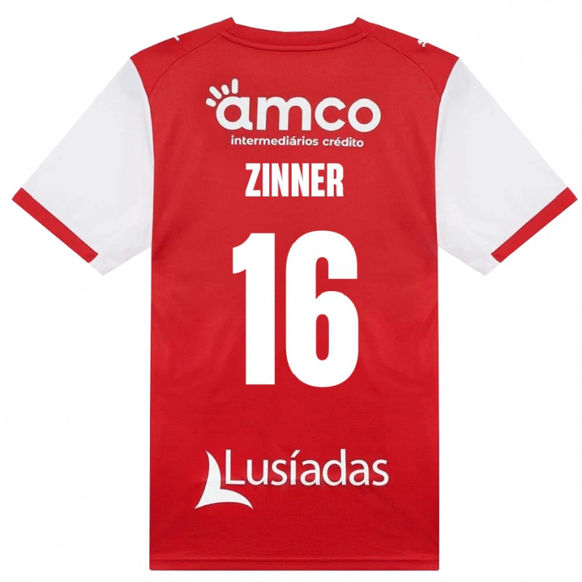 Danxen Dětské Silvio Zinner #16 Bílá Červená Černá Domů Hráčské Dresy 2026/27 Dres