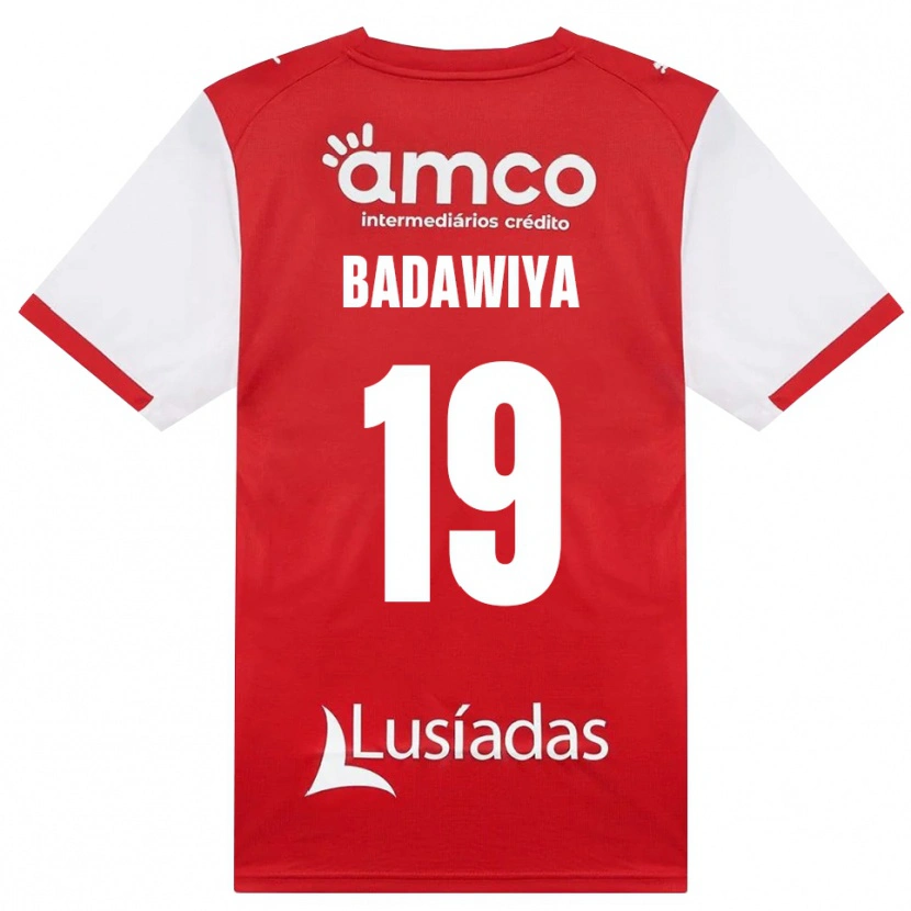 Danxen Dětské Rola Badawiya #19 Bílá Červená Černá Domů Hráčské Dresy 2026/27 Dres