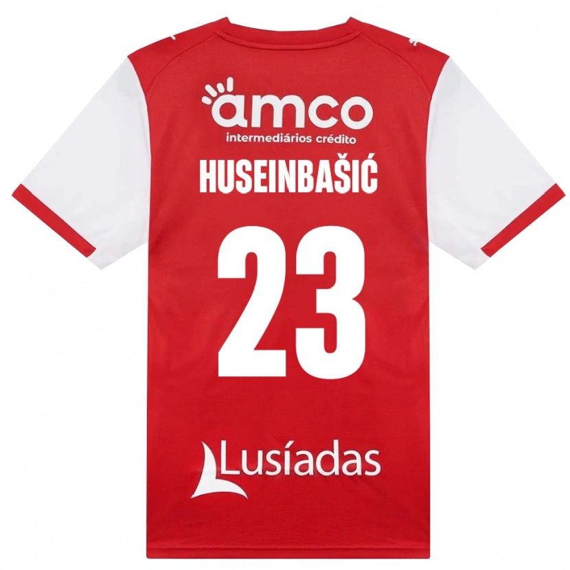 Danxen Dětské Denis Huseinbasic #23 Bílá Červená Černá Domů Hráčské Dresy 2026/27 Dres