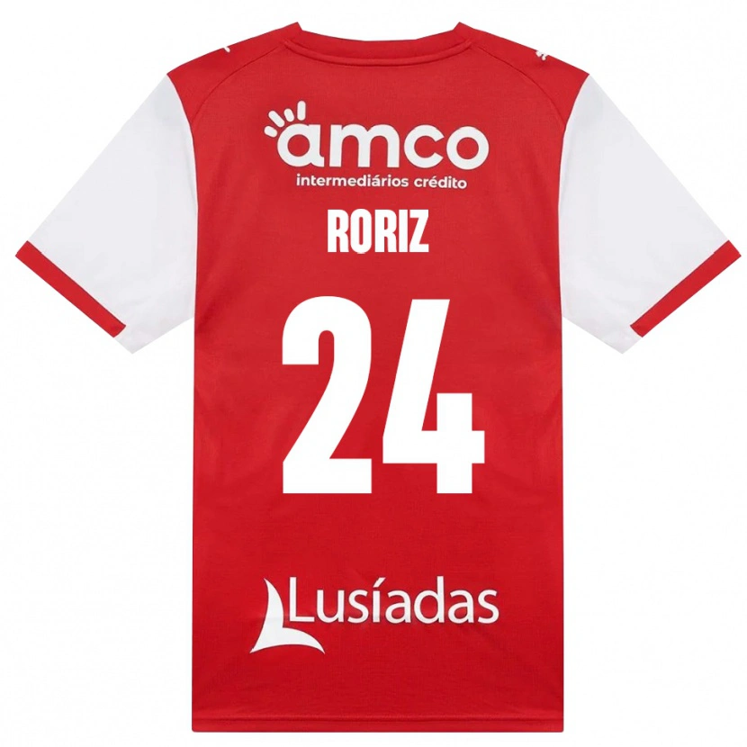 Danxen Dětské Martim Roriz #24 Bílá Červená Černá Domů Hráčské Dresy 2026/27 Dres