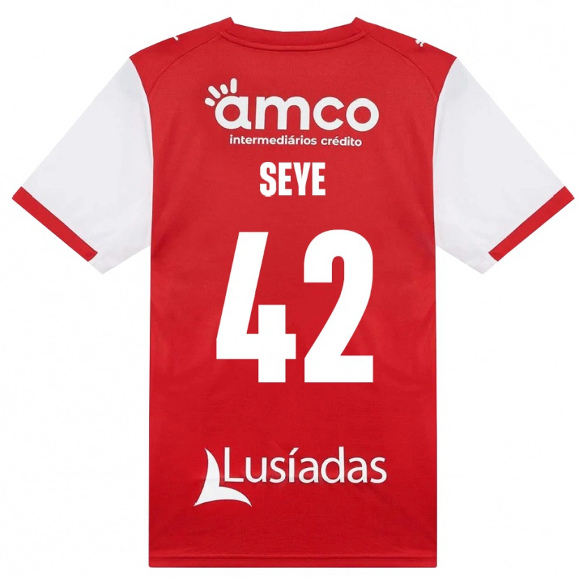 Danxen Dětské Modou Seye #42 Bílá Červená Černá Domů Hráčské Dresy 2026/27 Dres