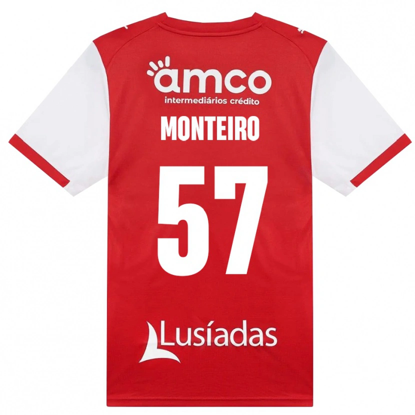 Danxen Dětské Jordan Monteiro #57 Bílá Červená Černá Domů Hráčské Dresy 2026/27 Dres