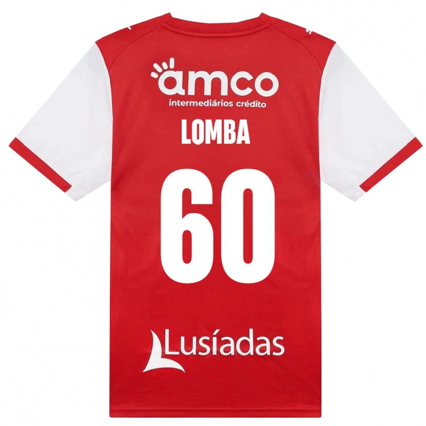 Danxen Dětské João Lomba #60 Bílá Červená Černá Domů Hráčské Dresy 2026/27 Dres