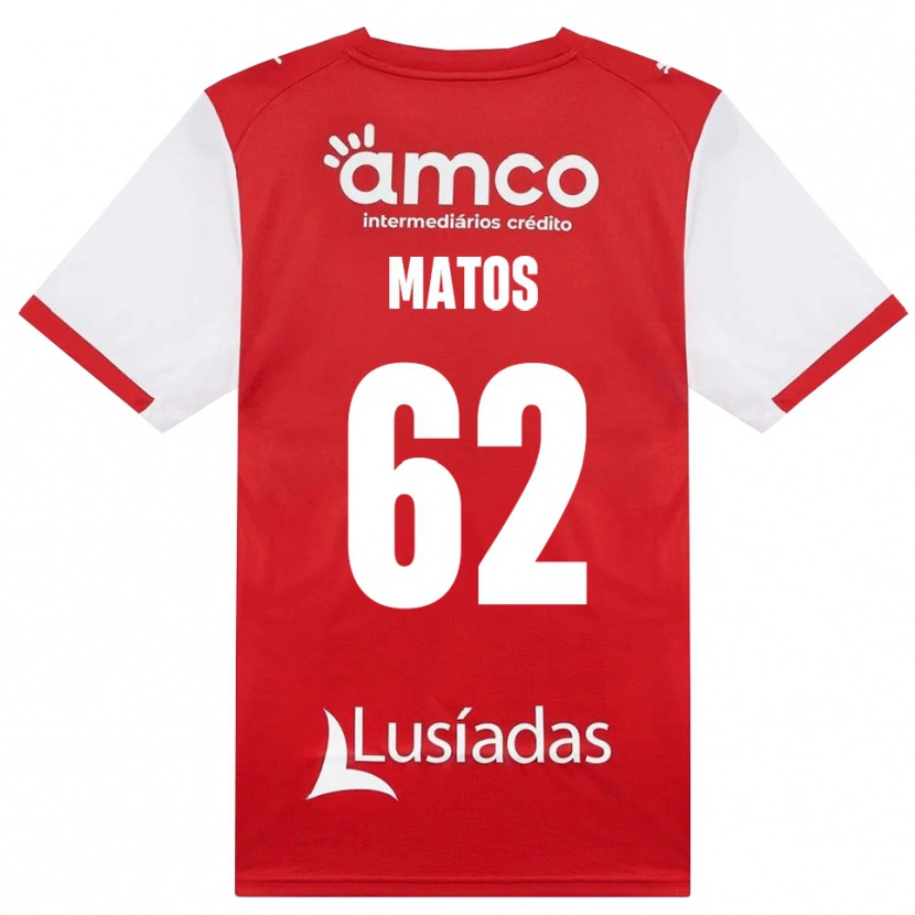 Danxen Dětské Nuno Matos #62 Bílá Červená Černá Domů Hráčské Dresy 2026/27 Dres