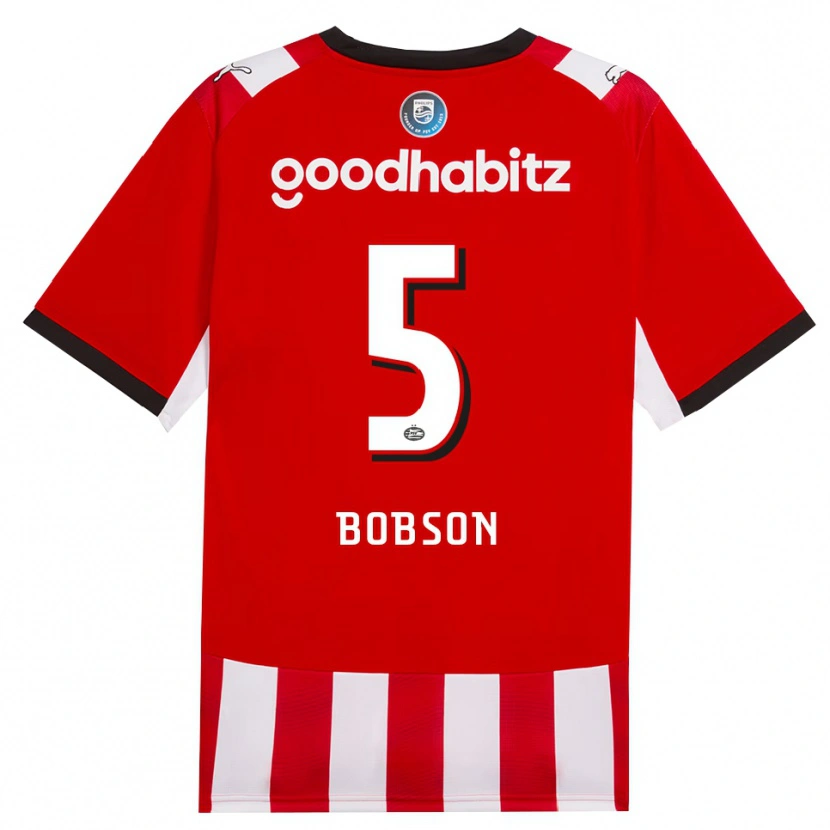 Danxen Dětské Ersien Bobson #5 Červená Bílá Černá Domů Hráčské Dresy 2026/27 Dres