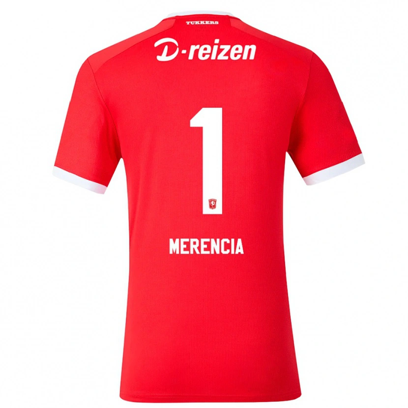 Danxen Dětské Leandro Merencia #1 Červená Bílá Domů Hráčské Dresy 2026/27 Dres