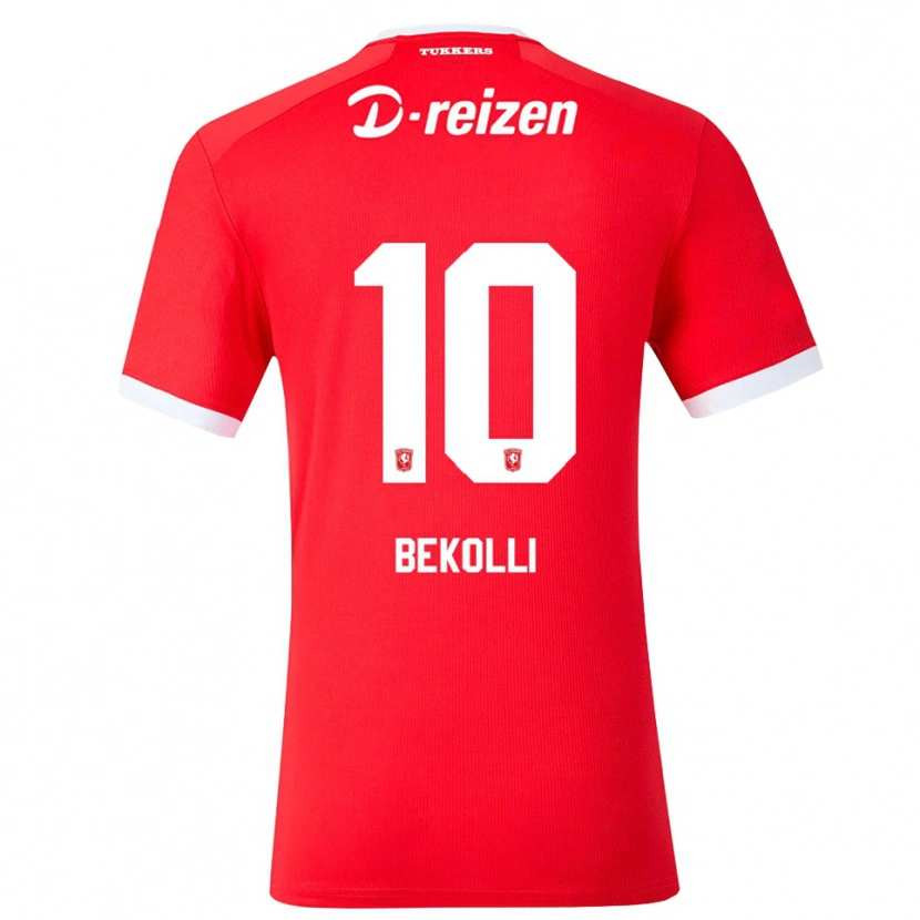 Danxen Dětské Leart Bekolli #10 Červená Bílá Domů Hráčské Dresy 2026/27 Dres