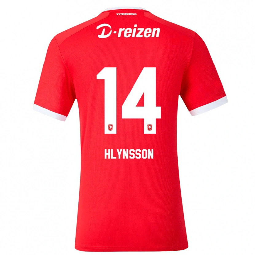 Danxen Dětské Kristian Hlynsson #14 Červená Bílá Domů Hráčské Dresy 2026/27 Dres
