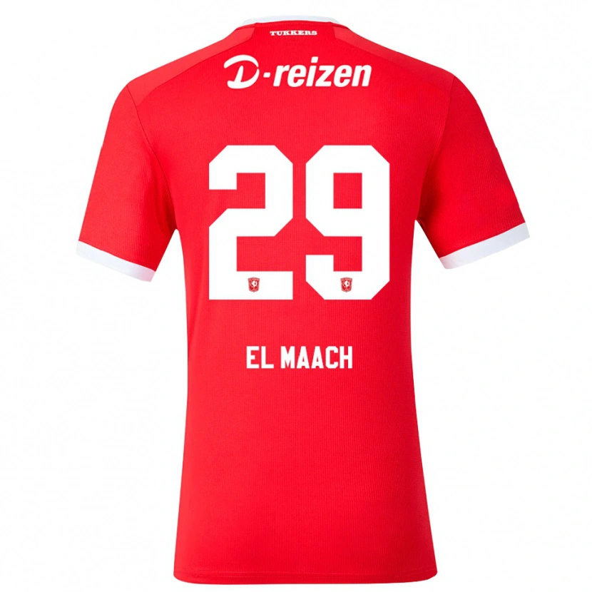 Danxen Dětské Issam El Maach #29 Červená Bílá Domů Hráčské Dresy 2026/27 Dres