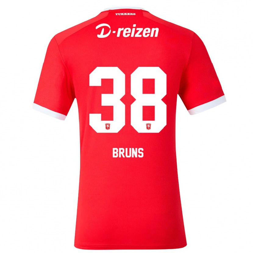Danxen Dětské Max Bruns #38 Červená Bílá Domů Hráčské Dresy 2026/27 Dres