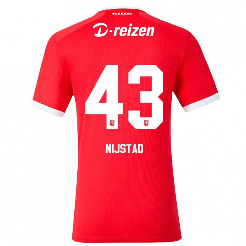 Danxen Dětské Ruud Nijstad #43 Červená Bílá Domů Hráčské Dresy 2026/27 Dres