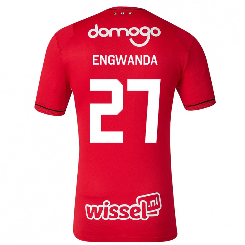 Danxen Dětské Alonzo Engwanda #27 Červená Bílá Černá Domů Hráčské Dresy 2026/27 Dres