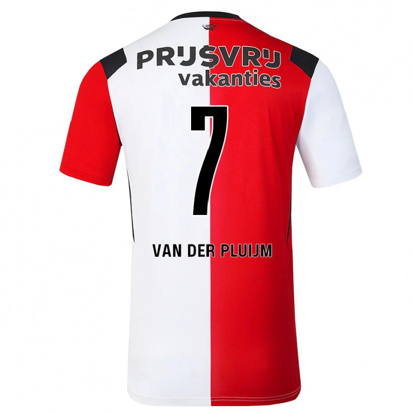 Danxen Dětské Marvin Van Der Pluijm #7 Červená Bílá Černá Domů Hráčské Dresy 2026/27 Dres