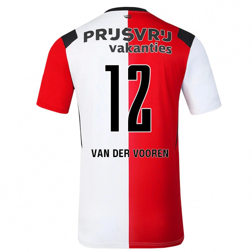 Danxen Dětské Remy Van Der Vooren #12 Červená Bílá Černá Domů Hráčské Dresy 2026/27 Dres