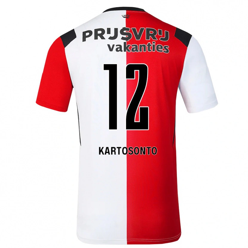 Danxen Dětské Sirano Kartosonto #12 Červená Bílá Černá Domů Hráčské Dresy 2026/27 Dres