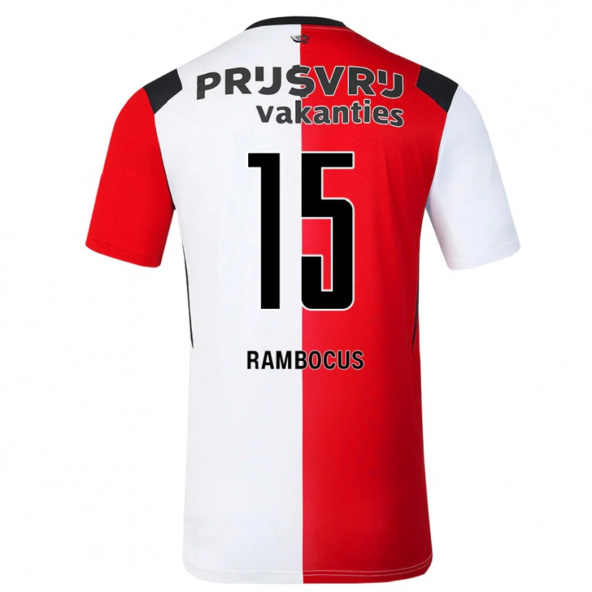 Danxen Dětské Diego Rambocus #15 Červená Bílá Černá Domů Hráčské Dresy 2026/27 Dres