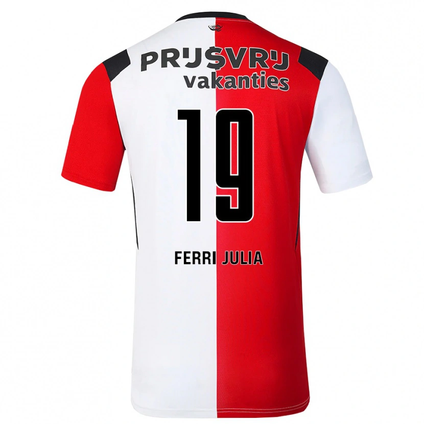 Danxen Dětské Nacho Ferri #19 Červená Bílá Černá Domů Hráčské Dresy 2026/27 Dres