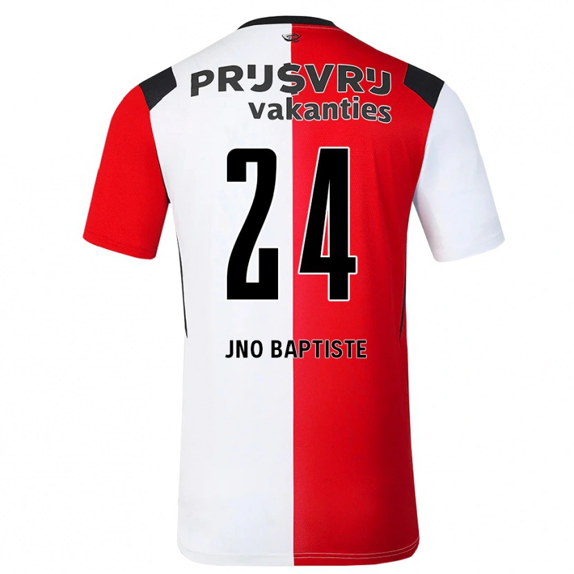Danxen Dětské Bridget Jno Baptiste #24 Červená Bílá Černá Domů Hráčské Dresy 2026/27 Dres