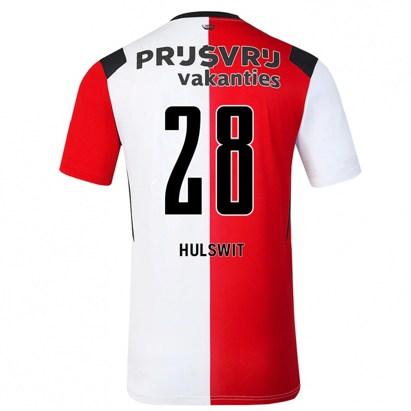 Danxen Dětské Zera Hulswit #28 Červená Bílá Černá Domů Hráčské Dresy 2026/27 Dres