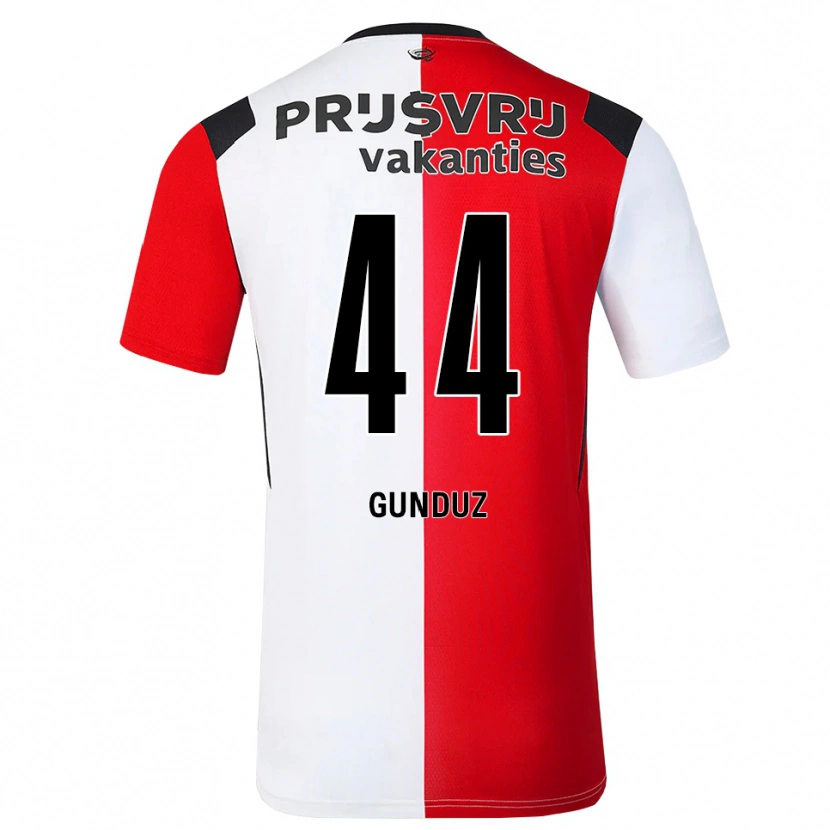 Danxen Dětské Omer Gunduz #44 Červená Bílá Černá Domů Hráčské Dresy 2026/27 Dres