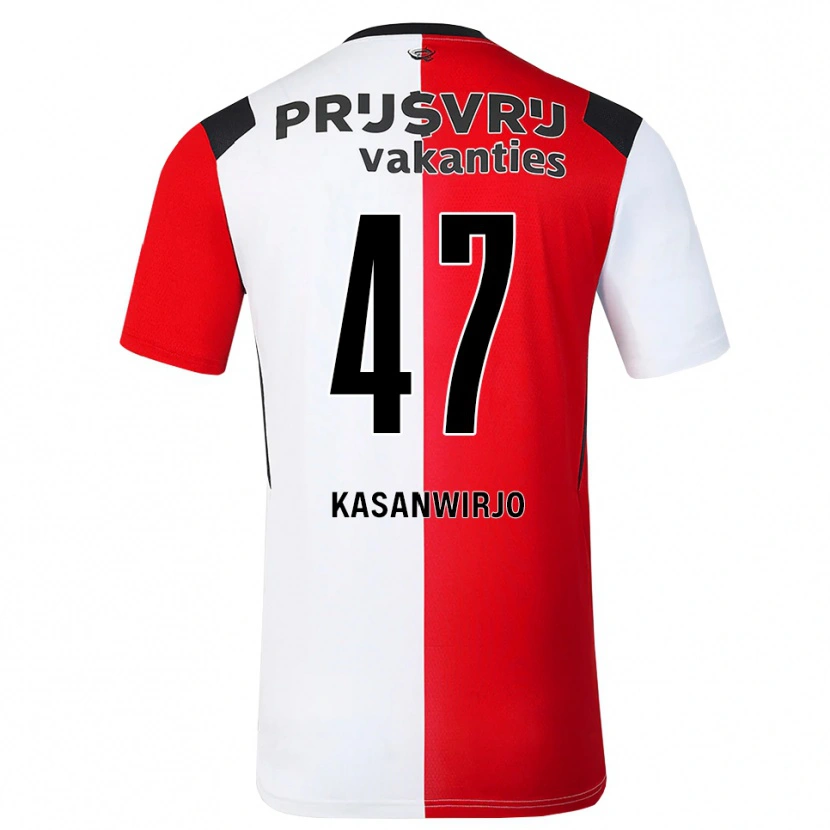 Danxen Dětské Neraysho Kasanwirjo #47 Červená Bílá Černá Domů Hráčské Dresy 2026/27 Dres