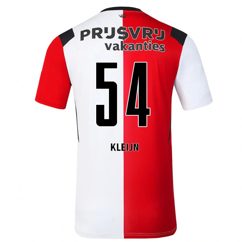 Danxen Dětské Mike Kleijn #54 Červená Bílá Černá Domů Hráčské Dresy 2026/27 Dres