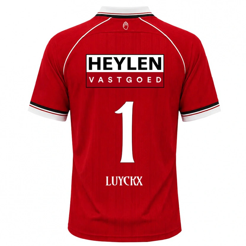 Danxen Dětské Vic Luyckx #1 Červená Bílá Černá Domů Hráčské Dresy 2026/27 Dres