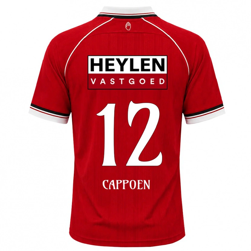 Danxen Dětské Logan Cappoen #12 Červená Bílá Černá Domů Hráčské Dresy 2026/27 Dres