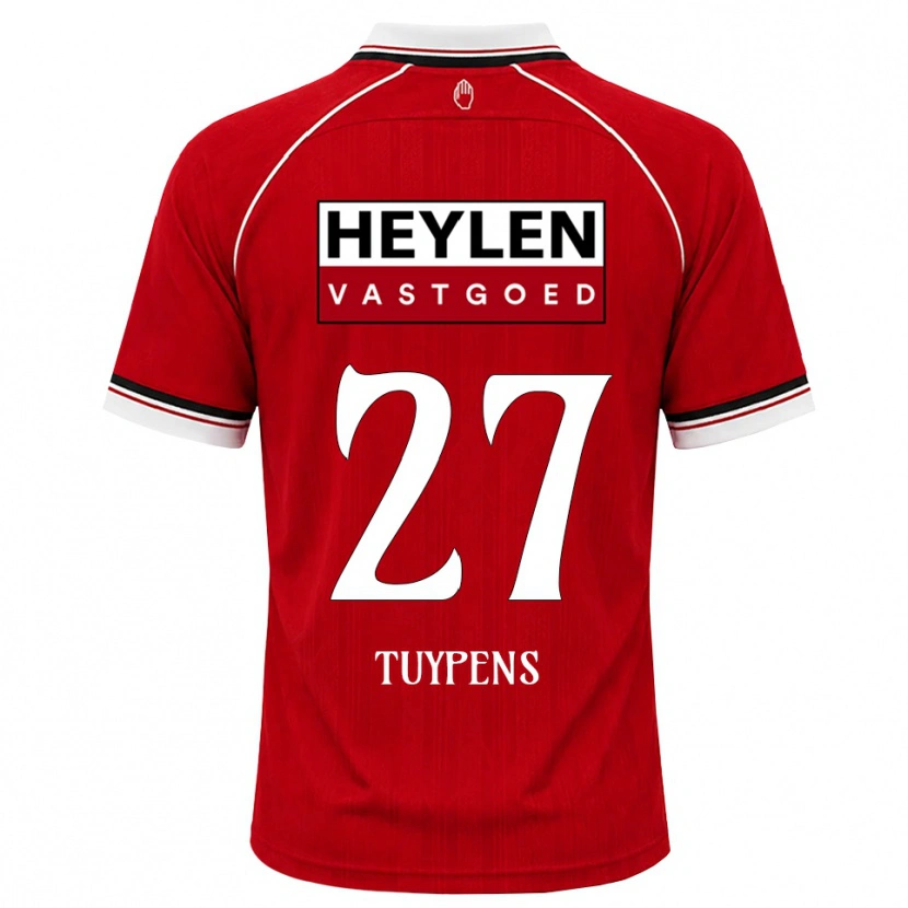Danxen Dětské Eran Tuypens #27 Červená Bílá Černá Domů Hráčské Dresy 2026/27 Dres