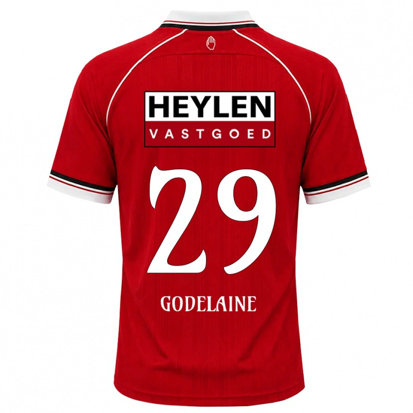 Danxen Dětské Jeff Godelaine #29 Červená Bílá Černá Domů Hráčské Dresy 2026/27 Dres