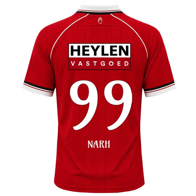 Danxen Dětské Luis Narh #99 Červená Bílá Černá Domů Hráčské Dresy 2026/27 Dres