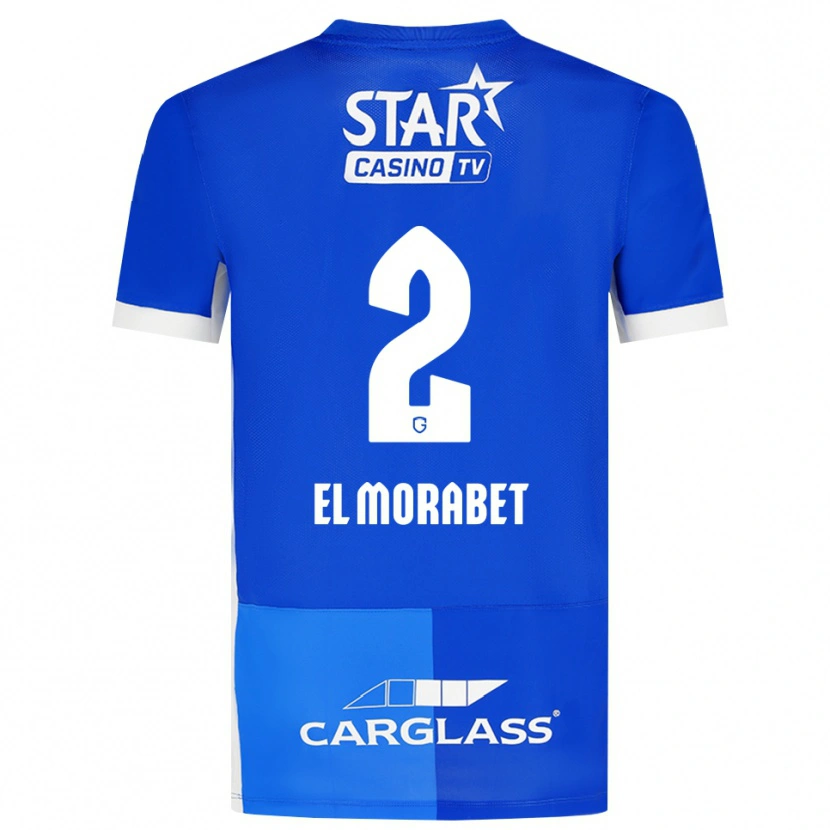 Danxen Dětské Sami El Morabet #2 Středně Modrá Královská Modř Bílá Domů Hráčské Dresy 2026/27 Dres