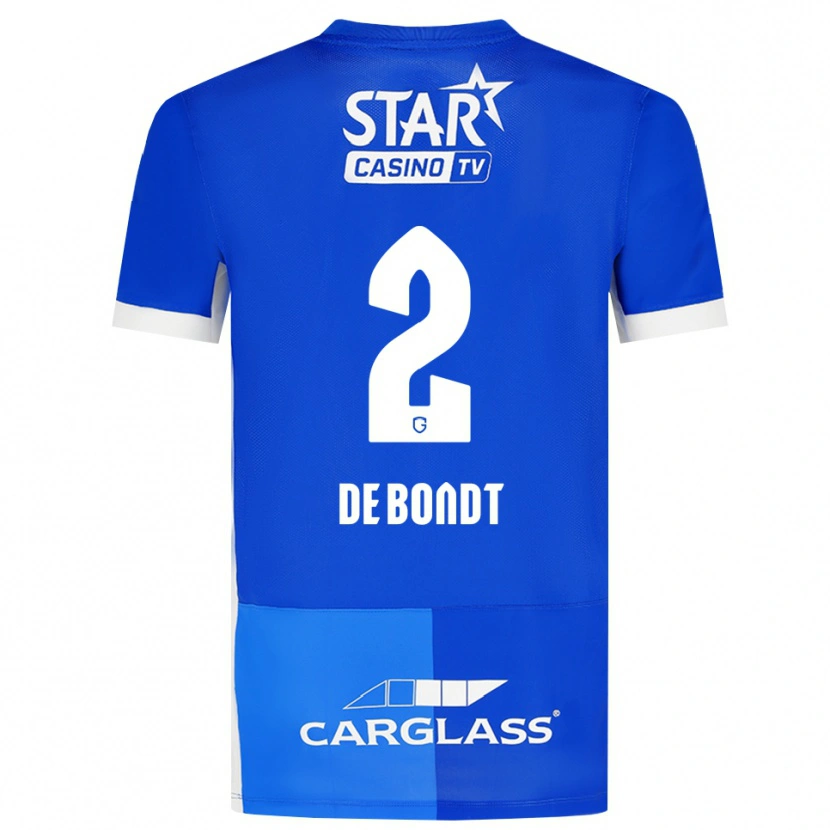 Danxen Dětské Marith De Bondt #2 Středně Modrá Královská Modř Bílá Domů Hráčské Dresy 2026/27 Dres
