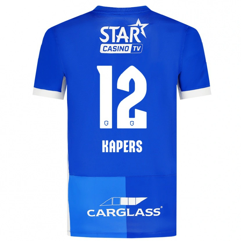 Danxen Dětské Wout Kapers #12 Středně Modrá Královská Modř Bílá Domů Hráčské Dresy 2026/27 Dres